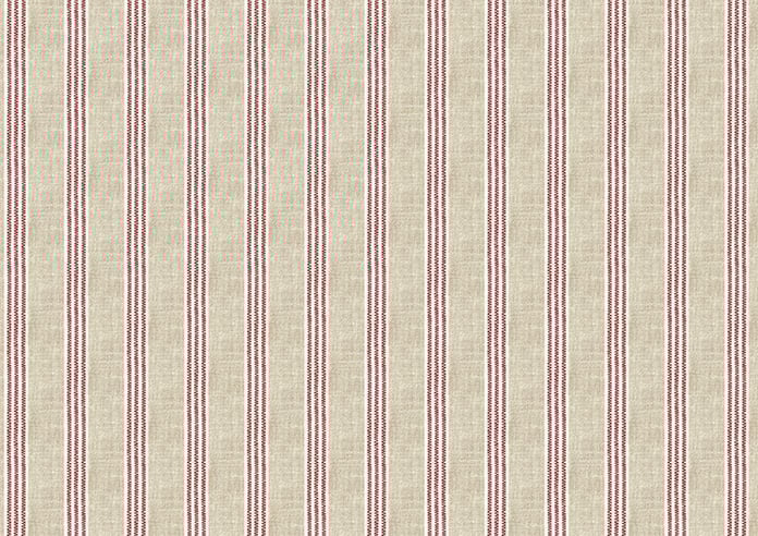 Emily Bond George Stripe Print, Red - Twist&Fit Roller Blind - Image 6